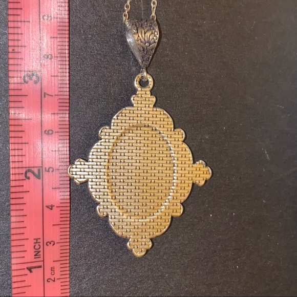 Sale* Italian Coral vintage handcrafted pendant - Picture 6 of 7
